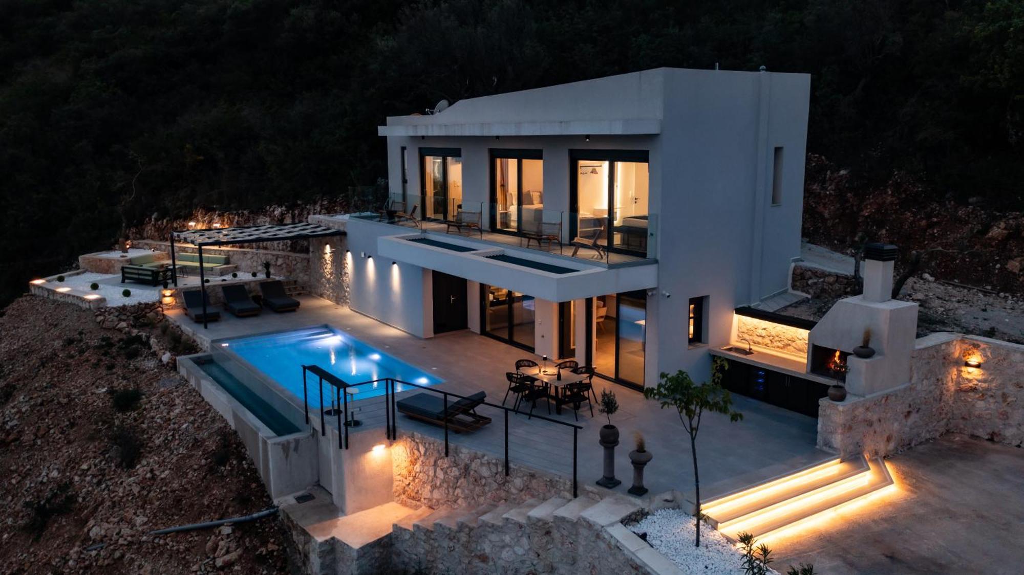 Pantea Luxury Villa Vasilikí Exterior photo